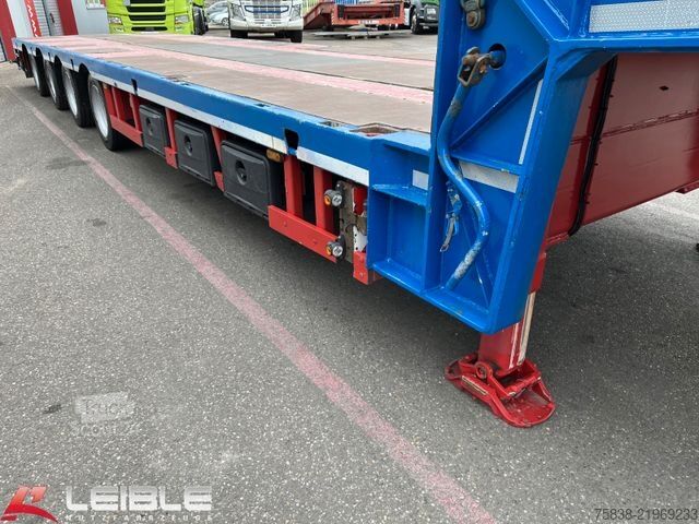 Semirremolque de plataforma baja MEUSBURGER MTS-4*48t Tieflader*3+4.Lenkachse*Ladehöhe 0,87