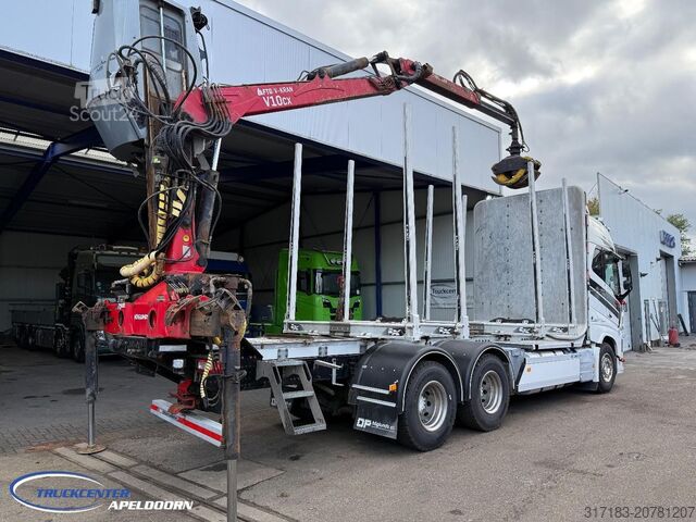 Транспортер для перевезення лісоматеріалів Volvo FH 650 6x4, FTG V1000X.81 Houtkraan