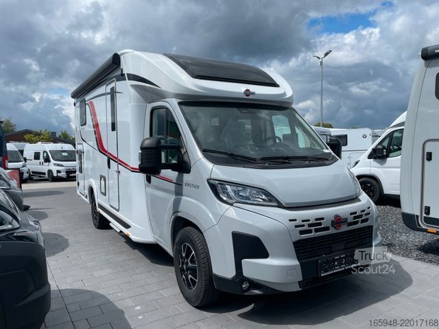 Pusiau integruotas kemperis BÜRSTNER Campeo 691 4 Räder für 4 Pfoten Ready 2 Camp