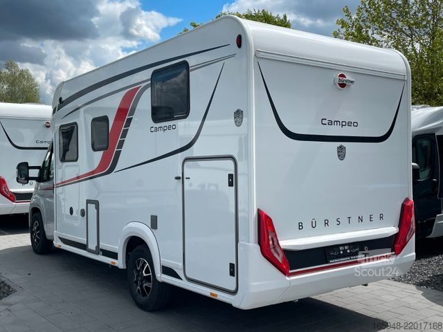 Pusiau integruotas kemperis BÜRSTNER Campeo 691 4 Räder für 4 Pfoten Ready 2 Camp