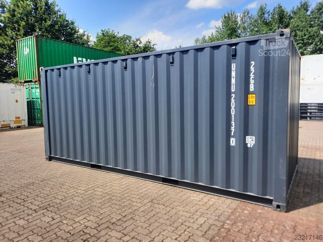 Seecontainer one Way Seecontainer / 20 Fuß / Containerlager / Anthrazit
