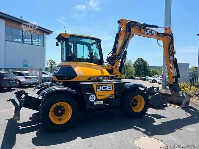 Escavadora de rodas JCB Hydradig 110W / Pratzen / nur 179h / Löffelpaket