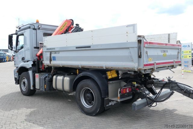 Třístranný sklápěč MERCEDES-BENZ 1835 K Arocs 4x2, Palfinger PK 12002, Funk,Klima