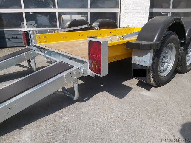 Satış römorku trailershop Baumaschinen Bagger Anhänger mit höhenverstellbarer Deichsel Nutzlast 1850kg