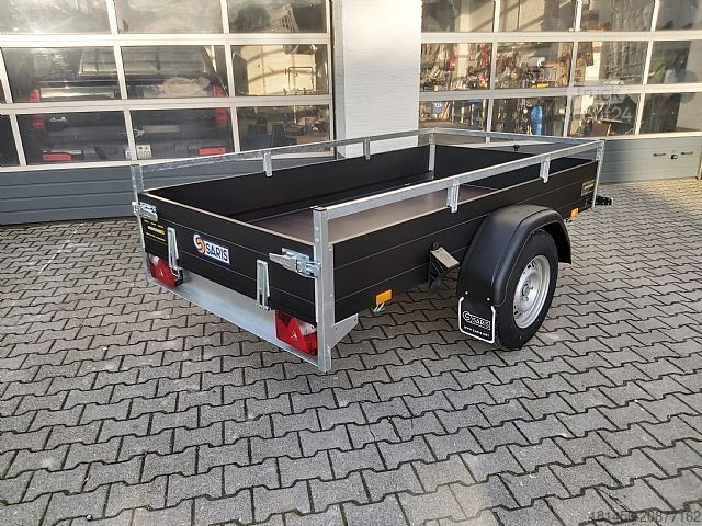 Przyczepa samochodowa Saris schwarzer Anhänger Aluminium 1300kg gebremst