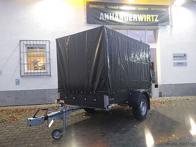 Przyczepa samochodowa Saris schwarzer Anhänger Aluminium 1300kg gebremst