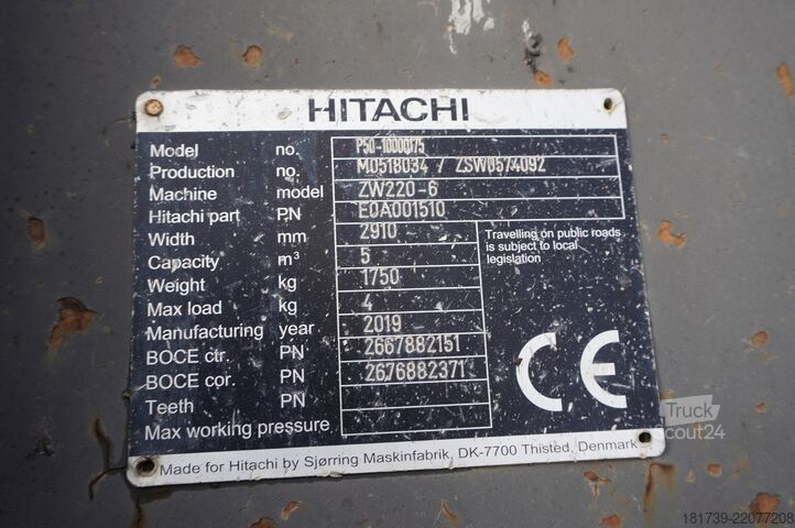 Ładowarka przegubowa Hitachi ZW220 articulated loader / 2 buckets