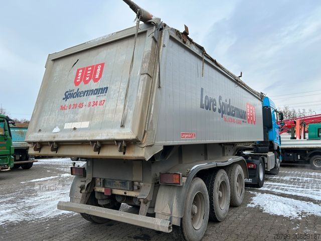 Semirimorchio ribaltabile LANGENDORF ALU Kipp-Auflieger mit 3 Achsen ca. 28m³
