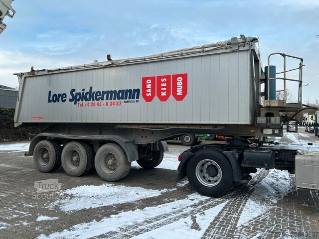 Semirimorchio ribaltabile LANGENDORF ALU Kipp-Auflieger mit 3 Achsen ca. 28m³