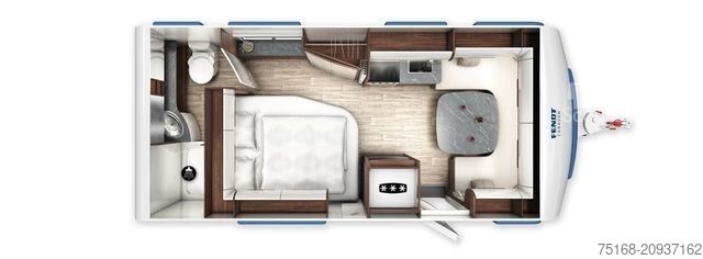 Caravana FENDT Diamant 560 FD Modell 2026 / 2000 kg / Geneve