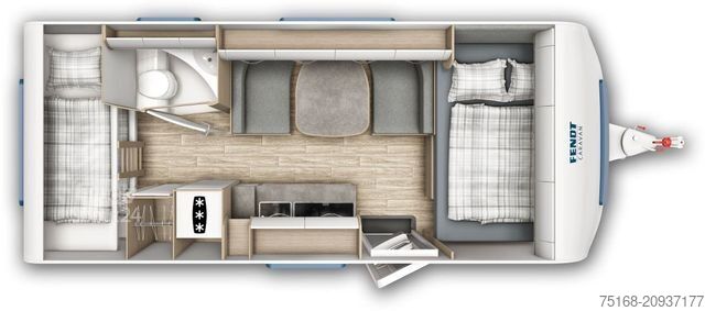 Caravana FENDT Bianco Activ 515 SKF Modell 2026 / 2000 kg / Pin