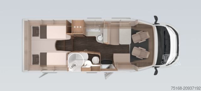 Daļēji integrēta kemperis KNAUS L!VE TI 700 MEG Modell 2025 / LIVE TI / Automati