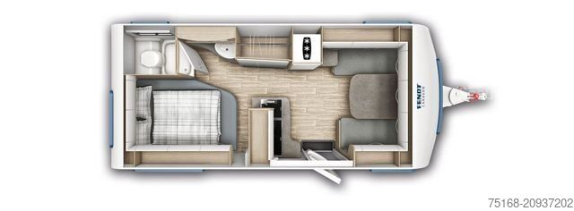 Caravana FENDT Bianco Activ 495 SFE Modell2025 / 2000 kg / Alme