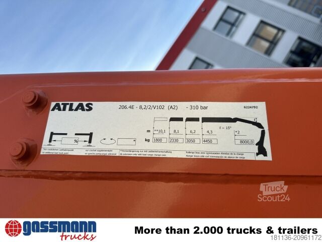 Tipvogn Iveco X-Way AD300X46Z 6x4 mit Kran Atlas AK 206.4E-A2,