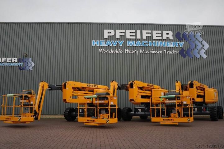 Scharnierende telescopische hoogwerker Haulotte HA16RTJ Valid Inspection, *Guarantee! Diesel, 4x4