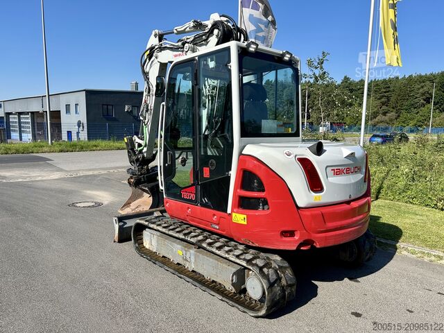Miniekskavators Takeuchi TB 370 CV Zentralschmieranlage Greifer