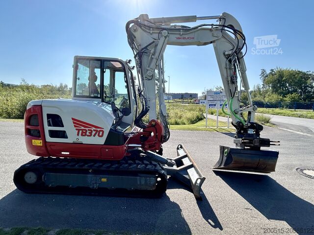 Miniekskavators Takeuchi TB 370 CV Zentralschmieranlage Greifer