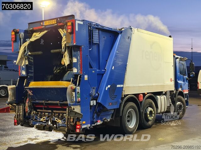 Vuilniswagen DAF CF75.250 6X2 20m3 Zoeller Medium XL Steering ax...