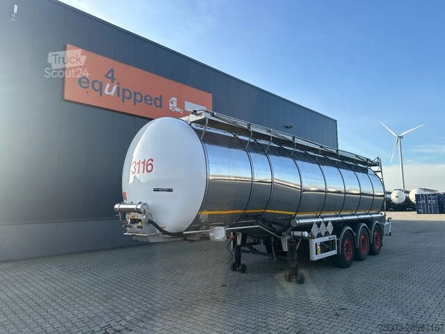 Tank Indox 37.500L / 1-COMP + 4-BAFFLES / ADR /  L4BH/  IN...