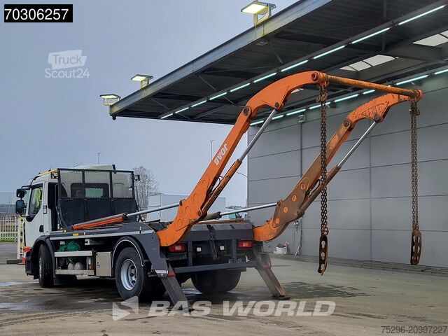 Containertransport (portaalarmsysteem) Renault D-WIDE 380 4X2 JOAB VL 14U Skiploader Air suspe...