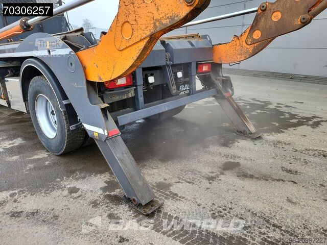 Containertransport (portaalarmsysteem) Renault D-WIDE 380 4X2 JOAB VL 14U Skiploader Air suspe...