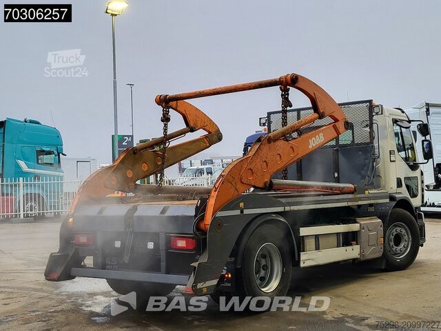 Containertransport (portaalarmsysteem) Renault D-WIDE 380 4X2 JOAB VL 14U Skiploader Air suspe...