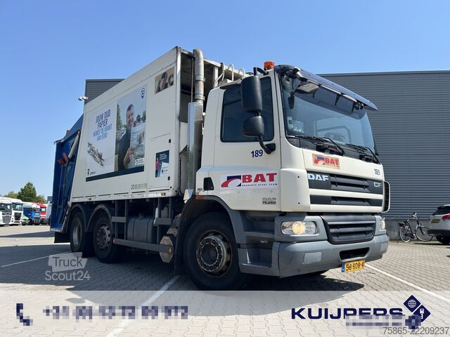 Abfallsammelfahrzeug DAF CF 75 250 EEV / Haller X2C MEKAV 20 m3 / Garbag...