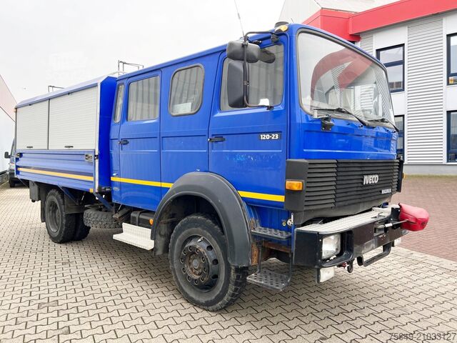 Бортовой грузовик Iveco-Magirus 120-23 AW 4x4 Doka 120-23 AW 4x4 Doka, V8-Motor, Gerätewagen, Seilwinde