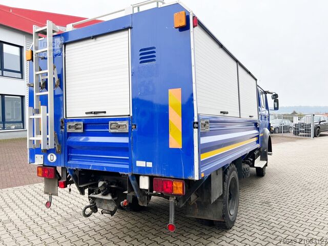 Бортовой грузовик Iveco-Magirus 120-23 AW 4x4 Doka 120-23 AW 4x4 Doka, V8-Motor, Gerätewagen, Seilwinde