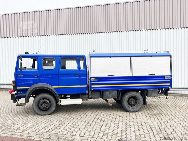 Бортовой грузовик Iveco-Magirus 120-23 AW 4x4 Doka 120-23 AW 4x4 Doka, V8-Motor, Gerätewagen, Seilwinde