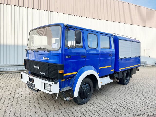 Бортовой грузовик Iveco-Magirus 90-16 AW 4x4 Doka 90-16 AW 4x4 Doka, Mannschaftswagen