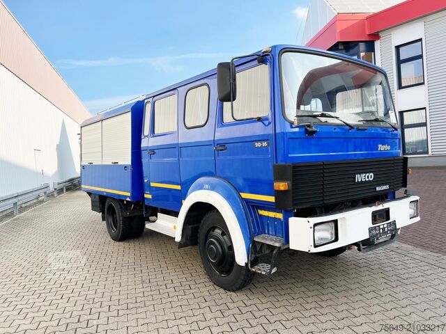 Бортовой грузовик Iveco-Magirus 90-16 AW 4x4 Doka 90-16 AW 4x4 Doka, Mannschaftswagen