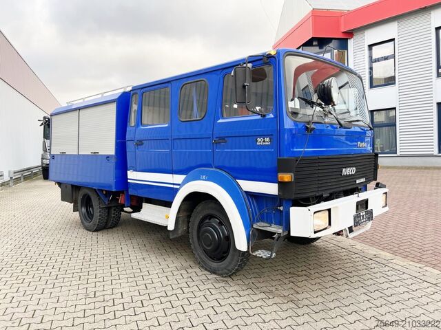 Бортовой грузовик Iveco-Magirus 90-16 AW 4x4 Doka 90-16 AW 4x4 Doka, Mannschaftswagen