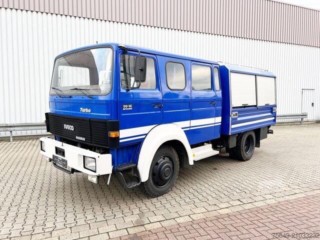 Valník Iveco-Magirus 90-16 AW 4x4 Doka 90-16 AW 4x4 Doka, Mannschaftswagen