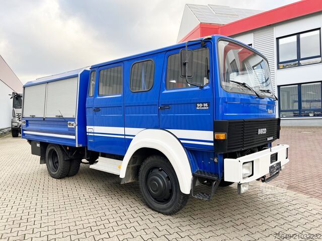 Valník Iveco-Magirus 90-16 AW 4x4 Doka 90-16 AW 4x4 Doka, Mannschaftswagen