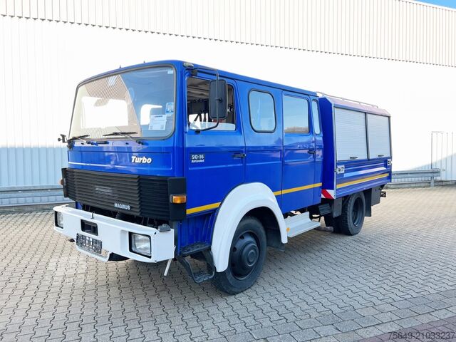 Бортовой грузовик Iveco-Magirus 90-16 AW 4x4 Doka 90-16 AW 4x4 Doka, Mannschaftswagen