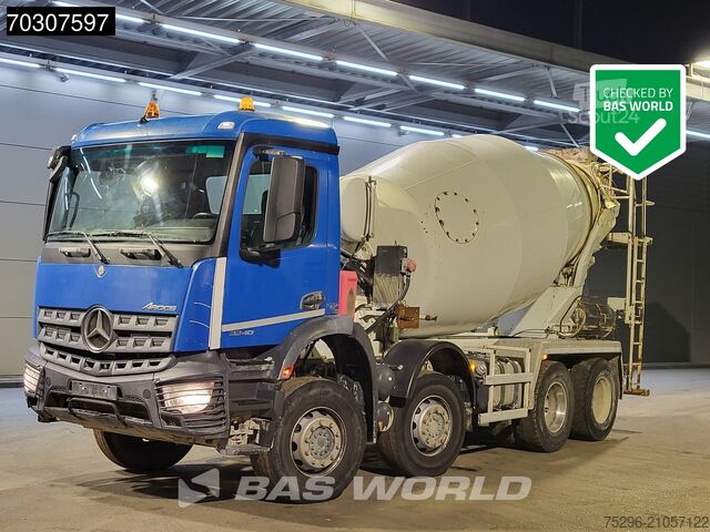 Mixer Mercedes Arocs 3240 8X4 Stetter 9m3 Mixer Full Steel Euro 6