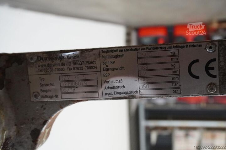 Seitenschieber (Gabelversteller) DURWEN RZV 35-S B=1150 mm