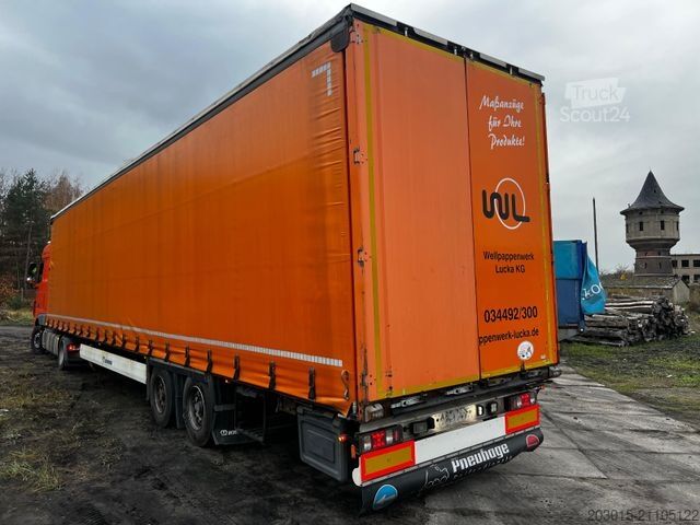 Open semitrailer with tarp KRONE SD