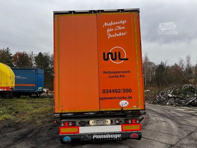 Open semitrailer with tarp KRONE SD