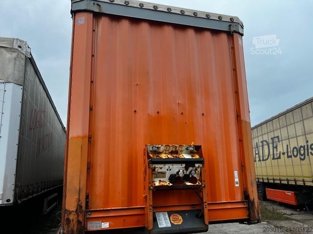 Open semitrailer with tarp KRONE SD