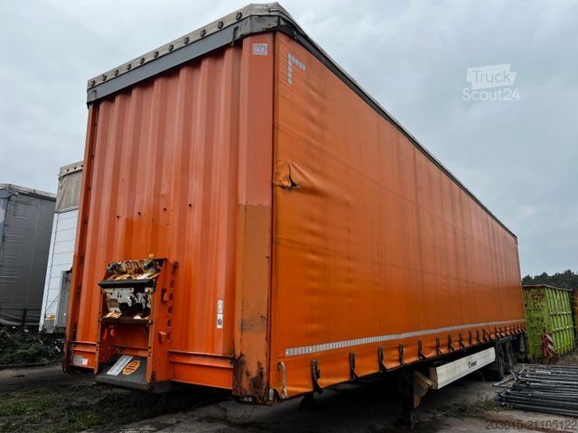 Open semitrailer with tarp KRONE SD