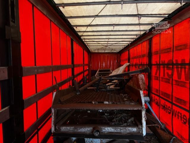 Open semitrailer with tarp KRONE SD