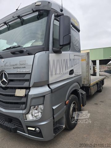 Biltransport lastbil MERCEDES-BENZ ACTROS  1842 L   Maschinen