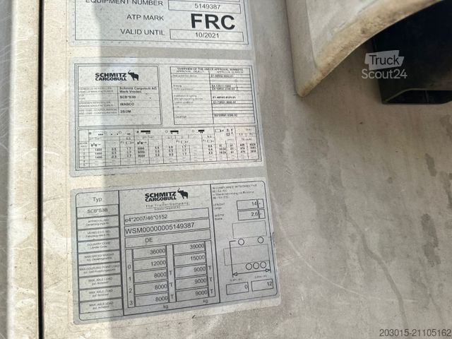 Рефрижераторный полуприцеп SCHMITZ CARGOBULL SKO 24 / L -13,4 FP45 COOL   Carrier Vector 1550