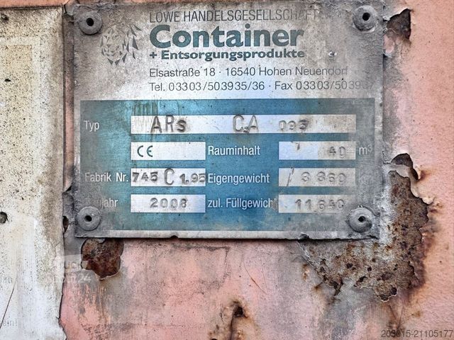 Abrollkipper  40 m3   Abrollcontainer