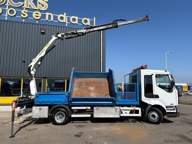 Vinçli damper Renault Midlum 220 + PALFINGER PK 6001 + tipper + remot...