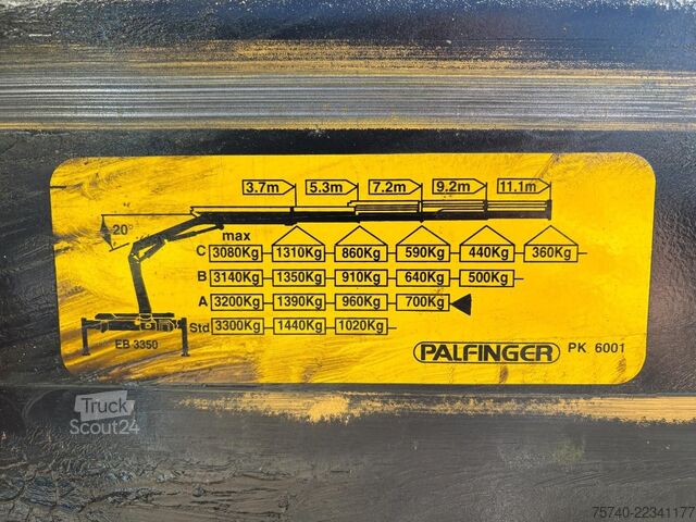 Vinçli damper Renault Midlum 220 + PALFINGER PK 6001 + tipper + remot...