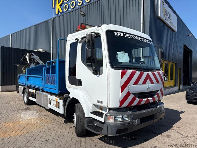 Sklápěč s jeřábem Renault Midlum 220 + PALFINGER PK 6001 + tipper + remot...
