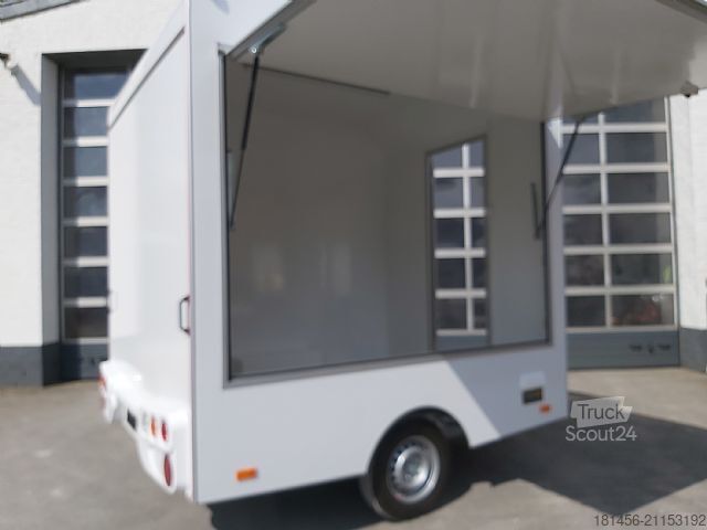 Säljtrailer trailershop Retro Compact 250cm innen Licht 230 V 1 Klappe Neu verfügbar